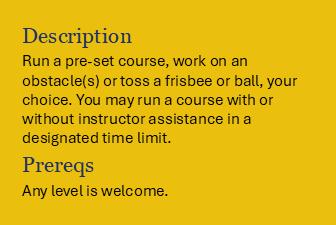Book Agility Practice & Play - Drop In