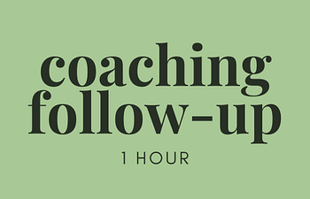 Book Coaching • Session Follow-Up (discounted)