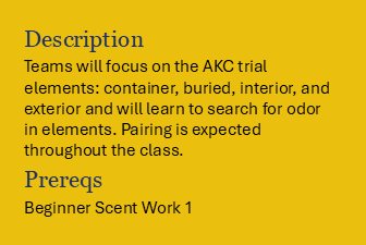 Book Beginner Scent Work 2